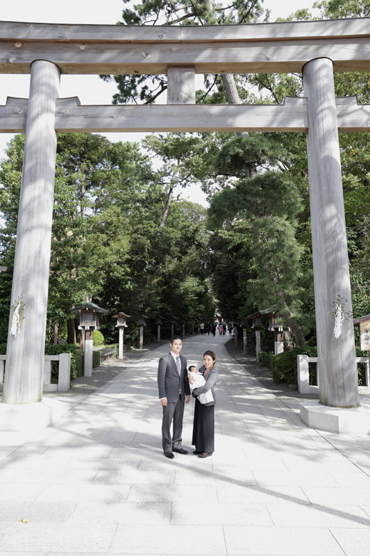 寒川神社の撮影スポット 神池橋、三の鳥居