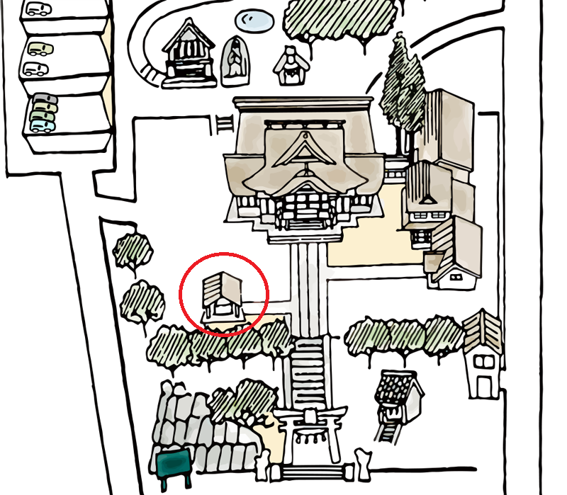 師岡熊野神社の撮影スポット 手水舎