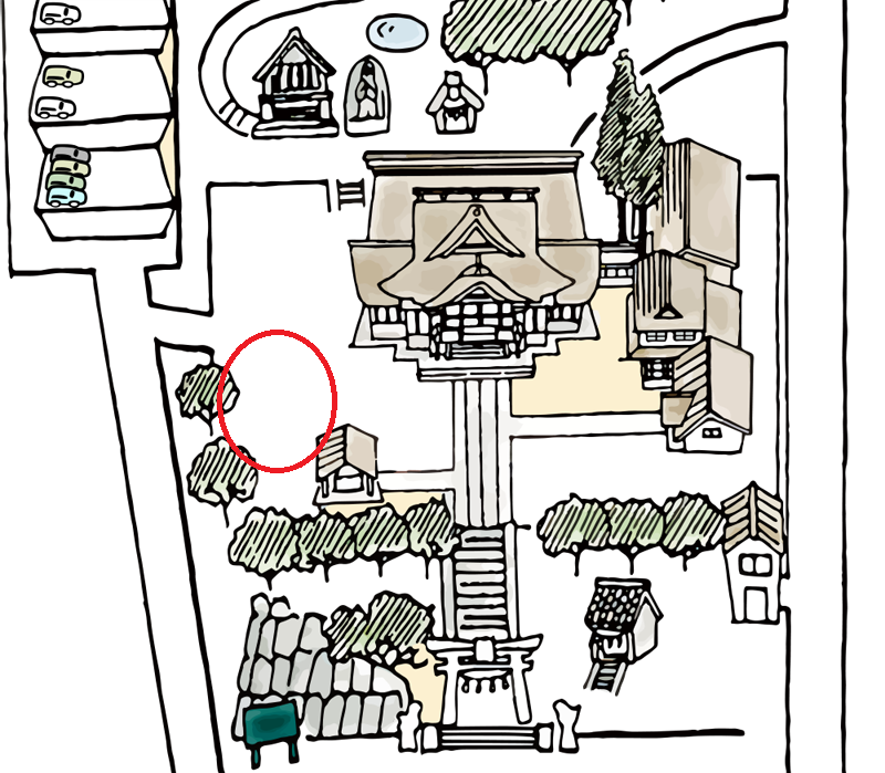 師岡熊野神社の撮影スポット さざれ石